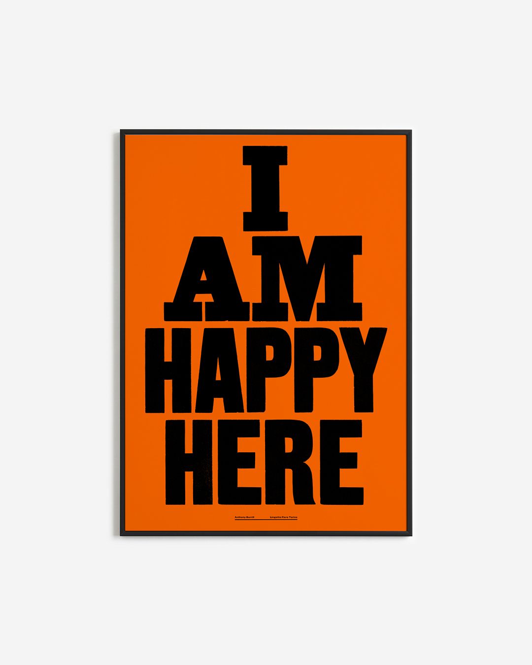 I am happy here orange